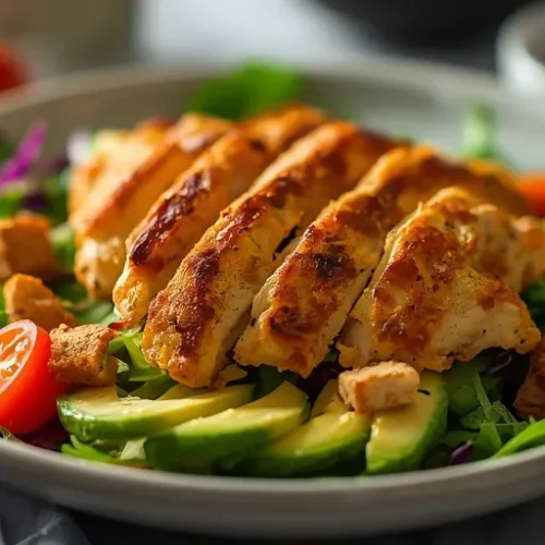 crispy avocado chicken salad recipe