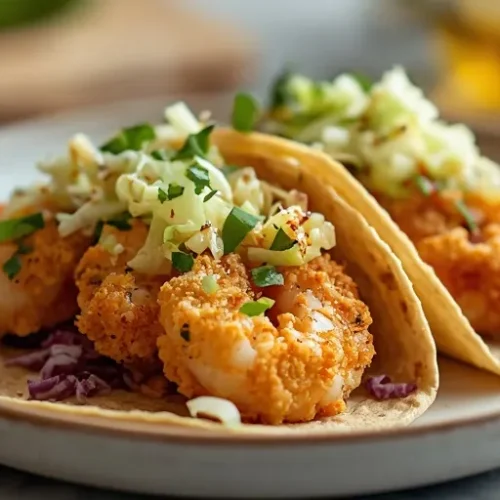 crispy breaded shrimp tacos recipe