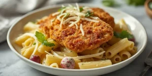 Crispy Chicken Caesar Pasta Salad for Easy Dinners