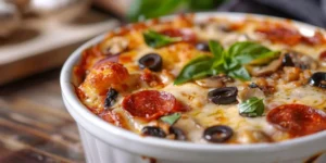Crispy Crustless Pizza Bowl