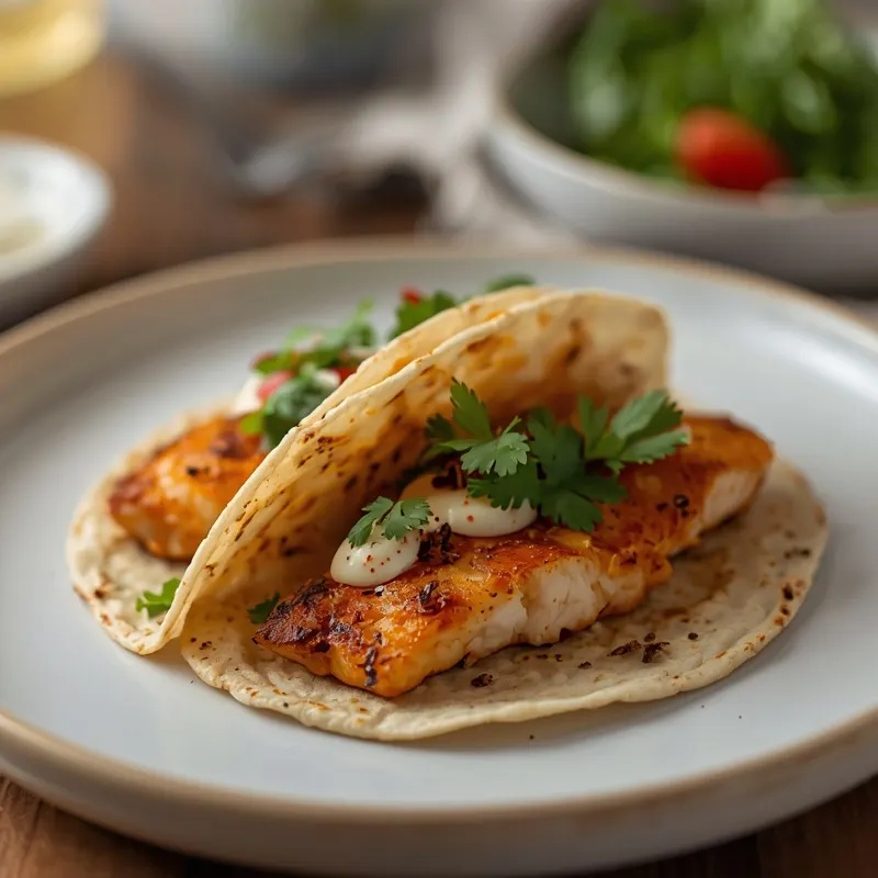 Crispy Grilled Fish Tacos with Fresh Taco Sauce Crispy Grilled Fish Tacos with Fresh Taco Sauce