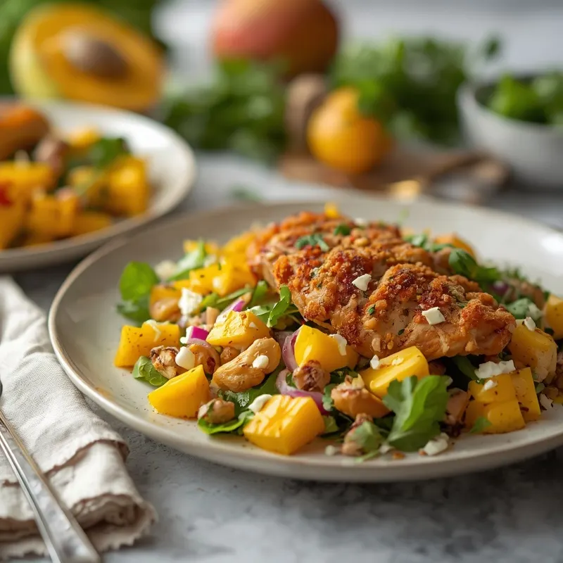 Crispy Mango Chicken Salad for Quick Summer Dinners