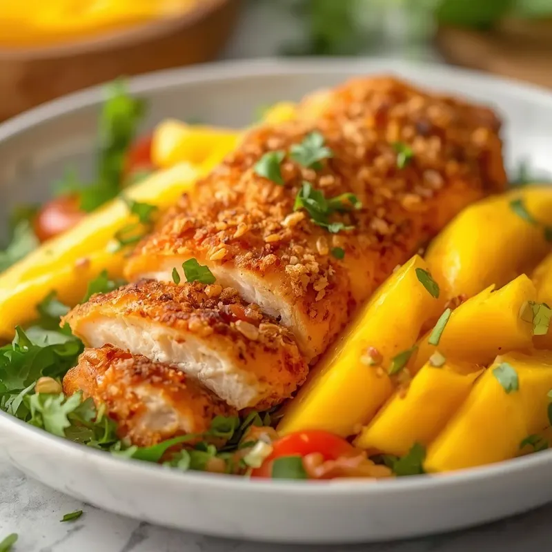 Crispy Mango Chicken Salad for Quick Summer Dinners