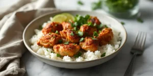 Smoky Crockpot Cilantro Lime Chicken Bowls for Meal Prep