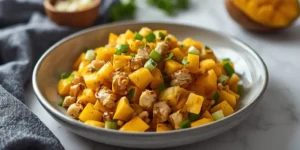 Creamy Curry Mango Chicken Salad for Meal Prep