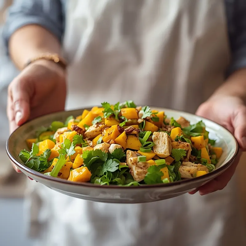 Creamy Curry Mango Chicken Salad for Meal Prep