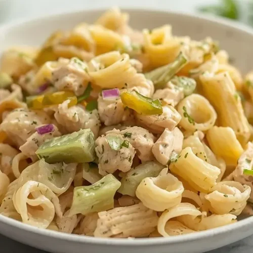 dill pickle chicken pasta salad recipe