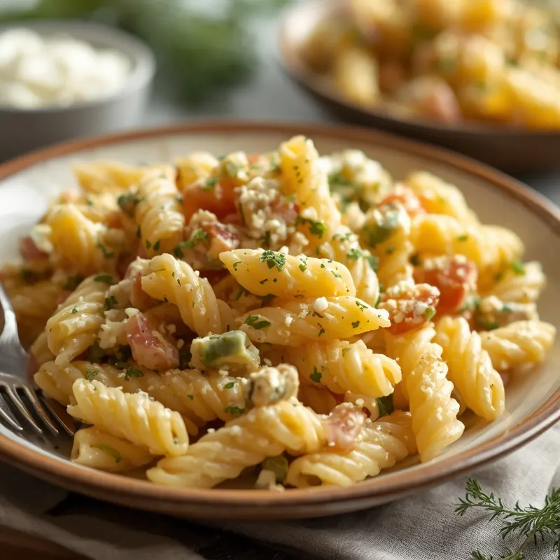 Creamy Dill Pickle Pasta Salad for Summer Potlucks