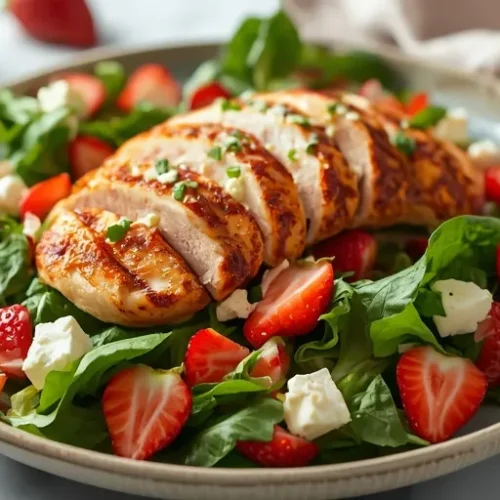 easy strawberry chicken salad recipe