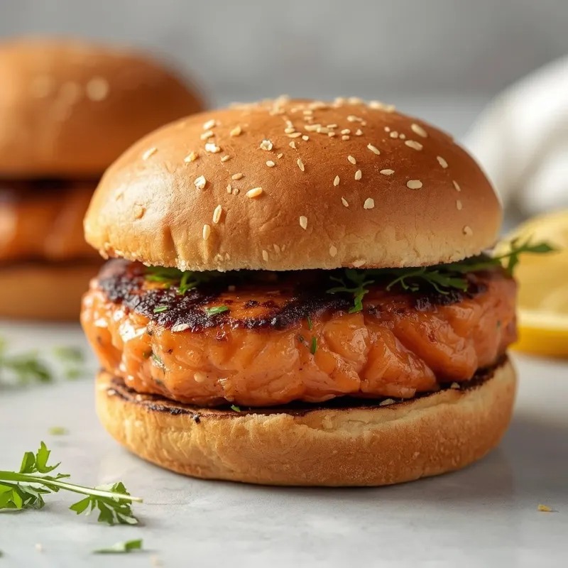 Smoky Salmon Burgers for Summer BBQ Meals