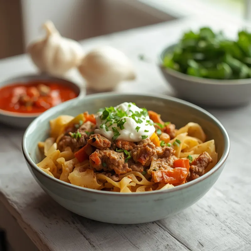 Creamy Ground Beef Bowl Creamy Ground Beef Bowl
