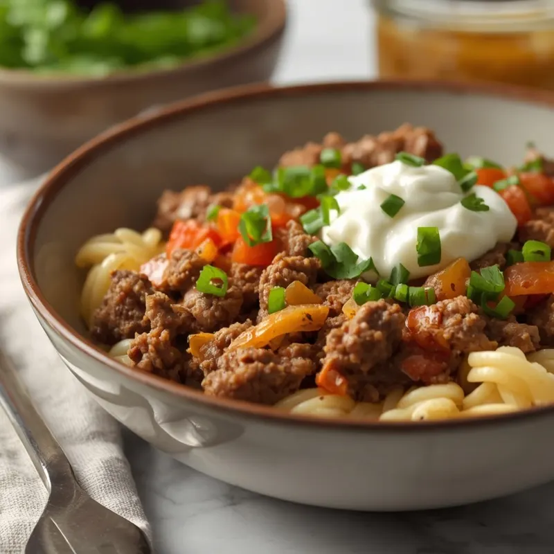 Creamy Ground Beef Bowl Creamy Ground Beef Bowl