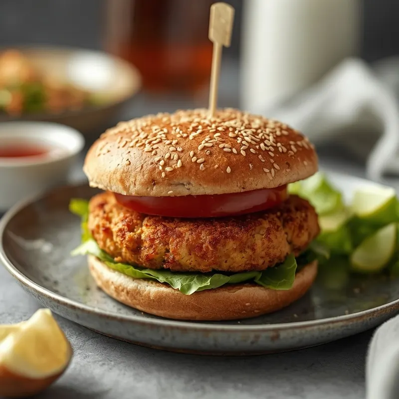 Crispy Air Fryer Ground Chicken Burgers for Quick Meals