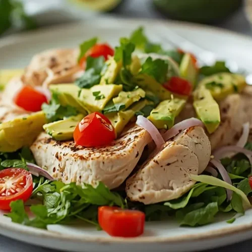 healthy avocado chicken salad recipe