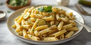 Fresh Dill Pickle Pasta Salad for Healthy Lunches