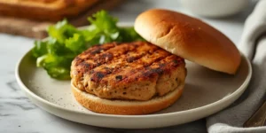 Fresh Healthy Chicken Burgers for Meal Prep