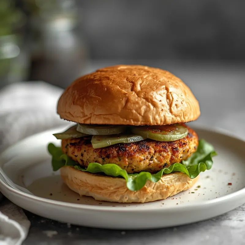 Fresh Healthy Chicken Burgers for Meal Prep