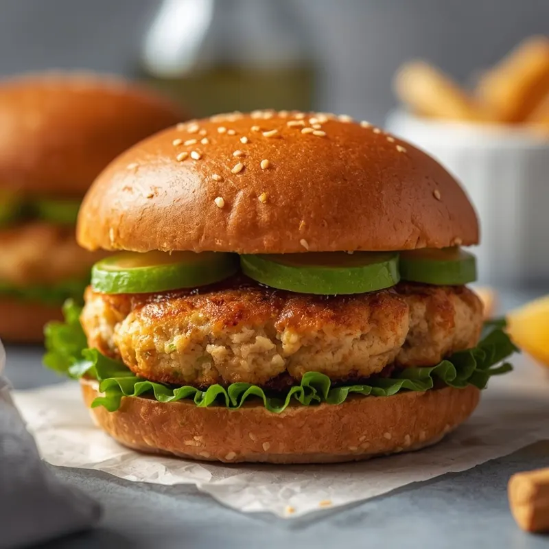Juicy Ground Chicken Burgers for Healthy Dinner