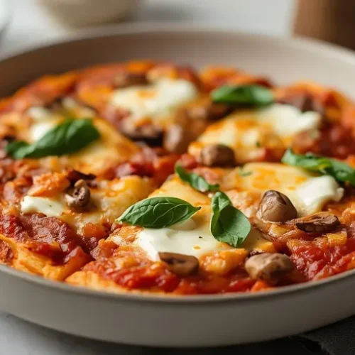 High Protein Pizza Bowl recipe