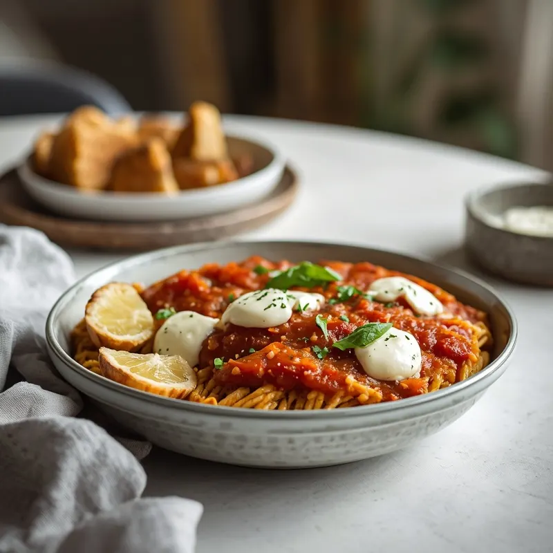 Creamy High Protein Pizza Bowl Creamy High Protein Pizza Bowl