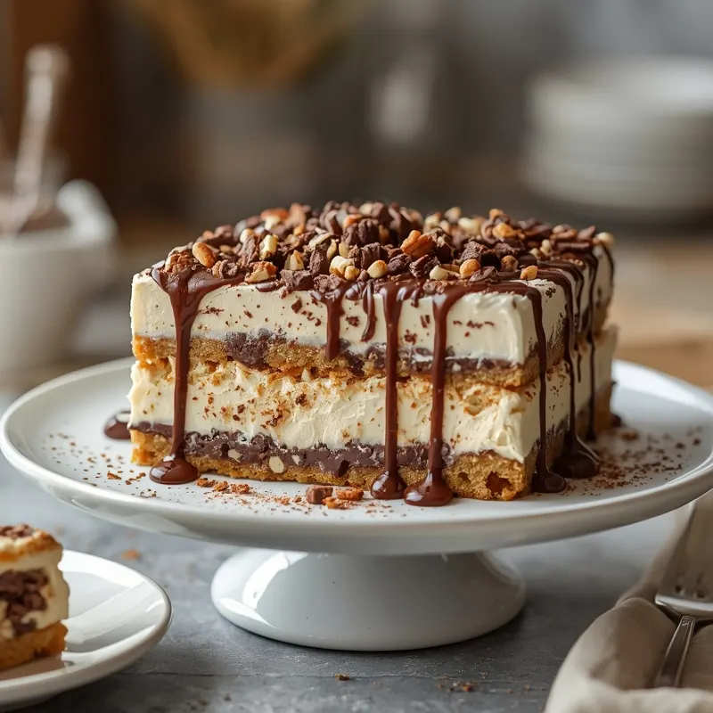 Creamy Ice Cream Sandwich Bar Cake for Potluck Tables