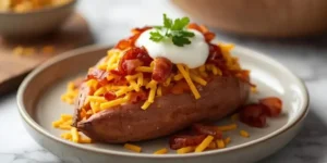 Crispy Loaded Sweet Potato