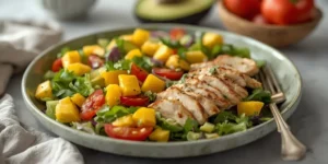 Fresh Mango Chicken Salad with Creamy Avocado