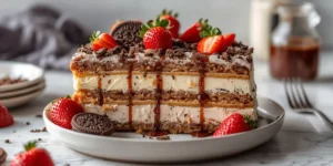 Chilled Ice Cream Sandwich Cake for Hot Summer Days
