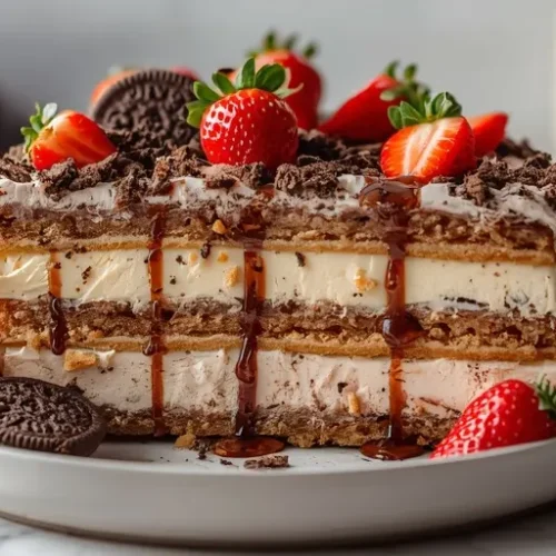 no bake ice cream sandwich cake recipe