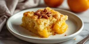 Gooey Peach Cobbler Dump Cake for Cozy Family Nights