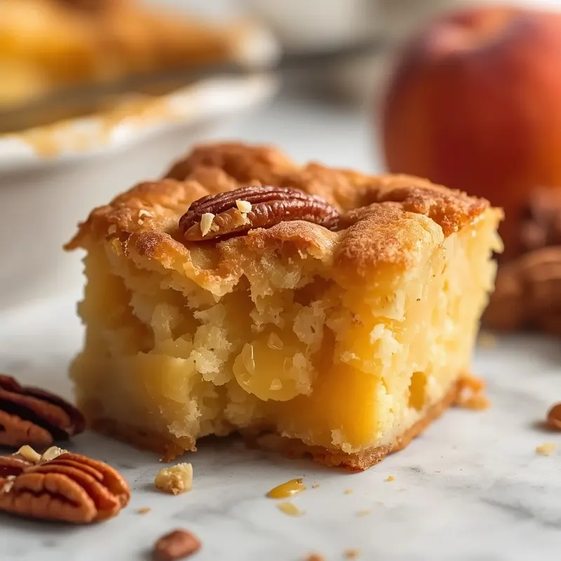 Gooey Peach Cobbler Dump Cake for Cozy Family Nights