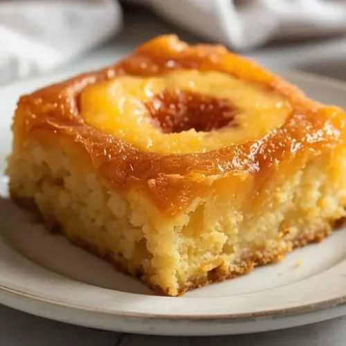 peach upside down dump cake recipe