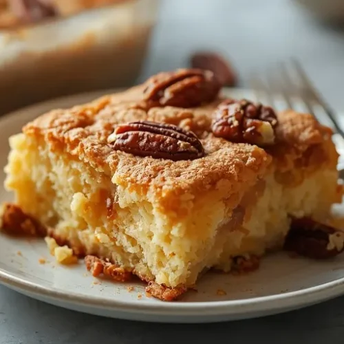 quick peach dump cake recipe