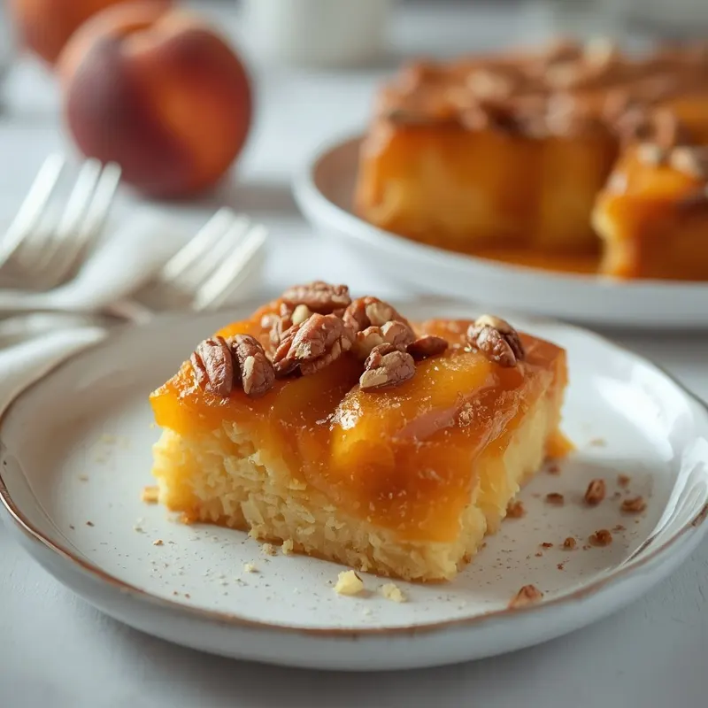 Quick Peach Dump Cake for Last Minute Desserts