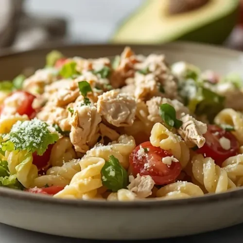 rotisserie chicken caesar pasta salad recipe