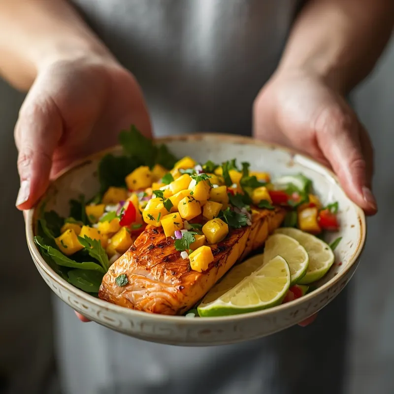 Tropical Salmon Mango Taco Bowls for Easy Meal Prep