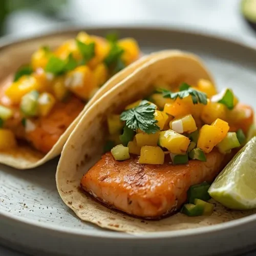 salmon tacos with mango avocado salsa recipe