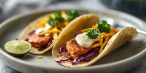 Crunchy Salmon Tacos with Mango Slaw for Summer BBQs