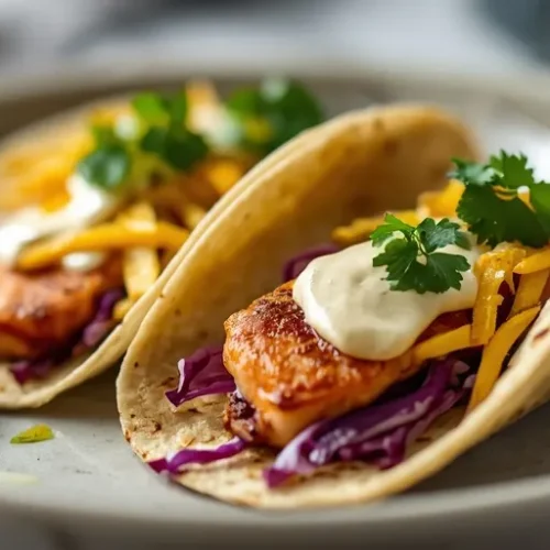 salmon tacos with mango slaw recipe