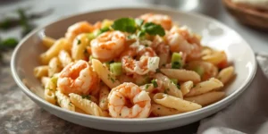 Creamy Shrimp Crab Pasta Salad for Family Gatherings