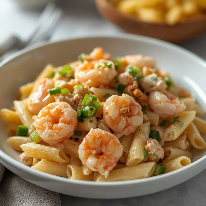 Creamy Shrimp Crab Pasta Salad for Family Gatherings