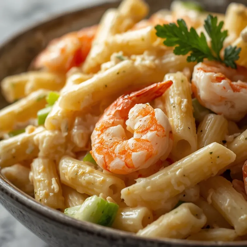 Creamy Shrimp Crab Pasta Salad for Family Gatherings
