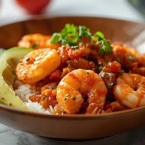 shrimp sushi taco bowl recipe