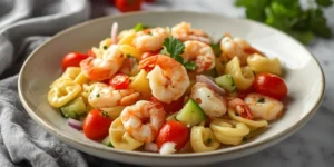 Cold Shrimp Tortellini Pasta Salad for Easy Meal Prep