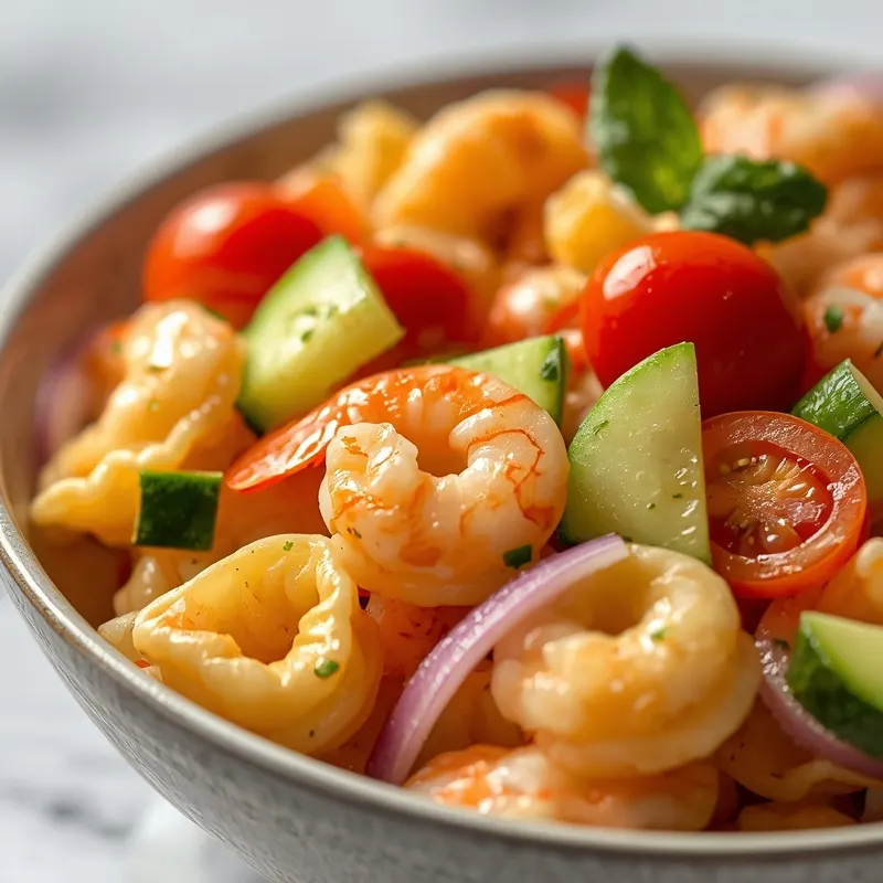 Cold Shrimp Tortellini Pasta Salad for Easy Meal Prep