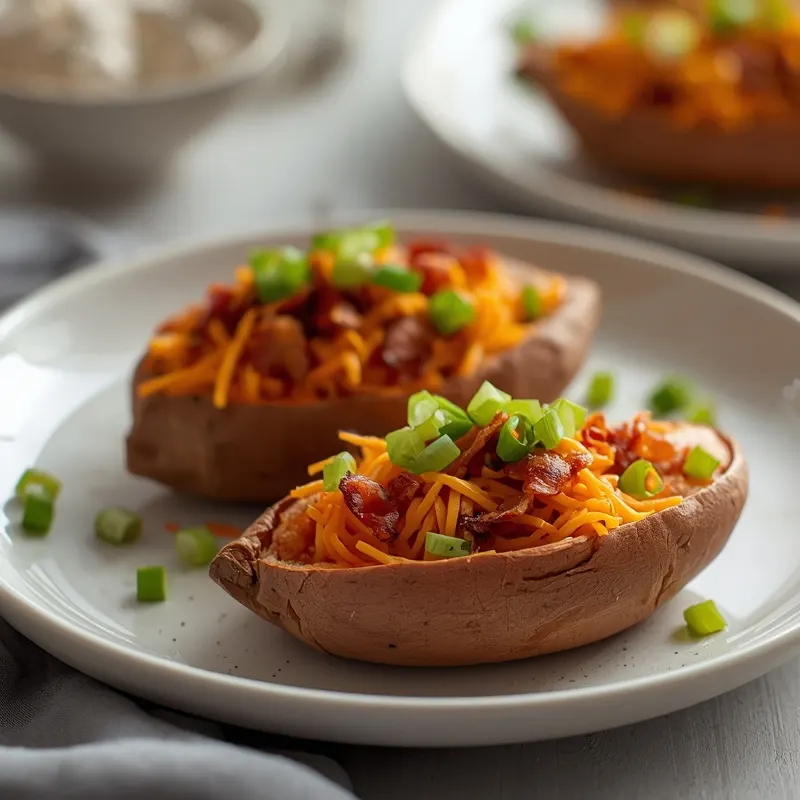 Golden Sweet Potato Boats Golden Sweet Potato Boats