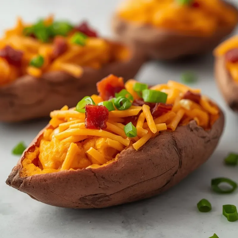 Golden Sweet Potato Boats Golden Sweet Potato Boats
