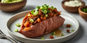 Flavor Packed Taco Stuffed Sweet Potato