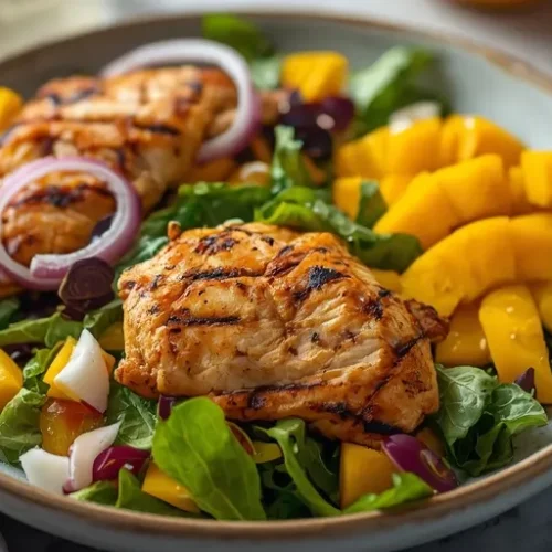 tropical mango chicken salad recipe