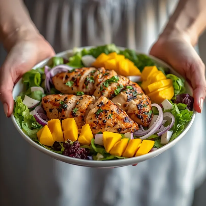 Tropical Mango Chicken Salad for Hot Summer Days